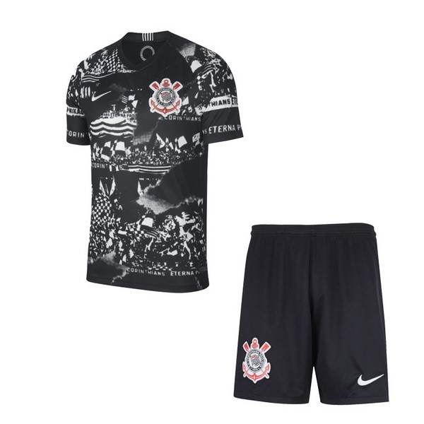 Camiseta Corinthians Paulista 3ª Kit Niño 2019 2020 Negro